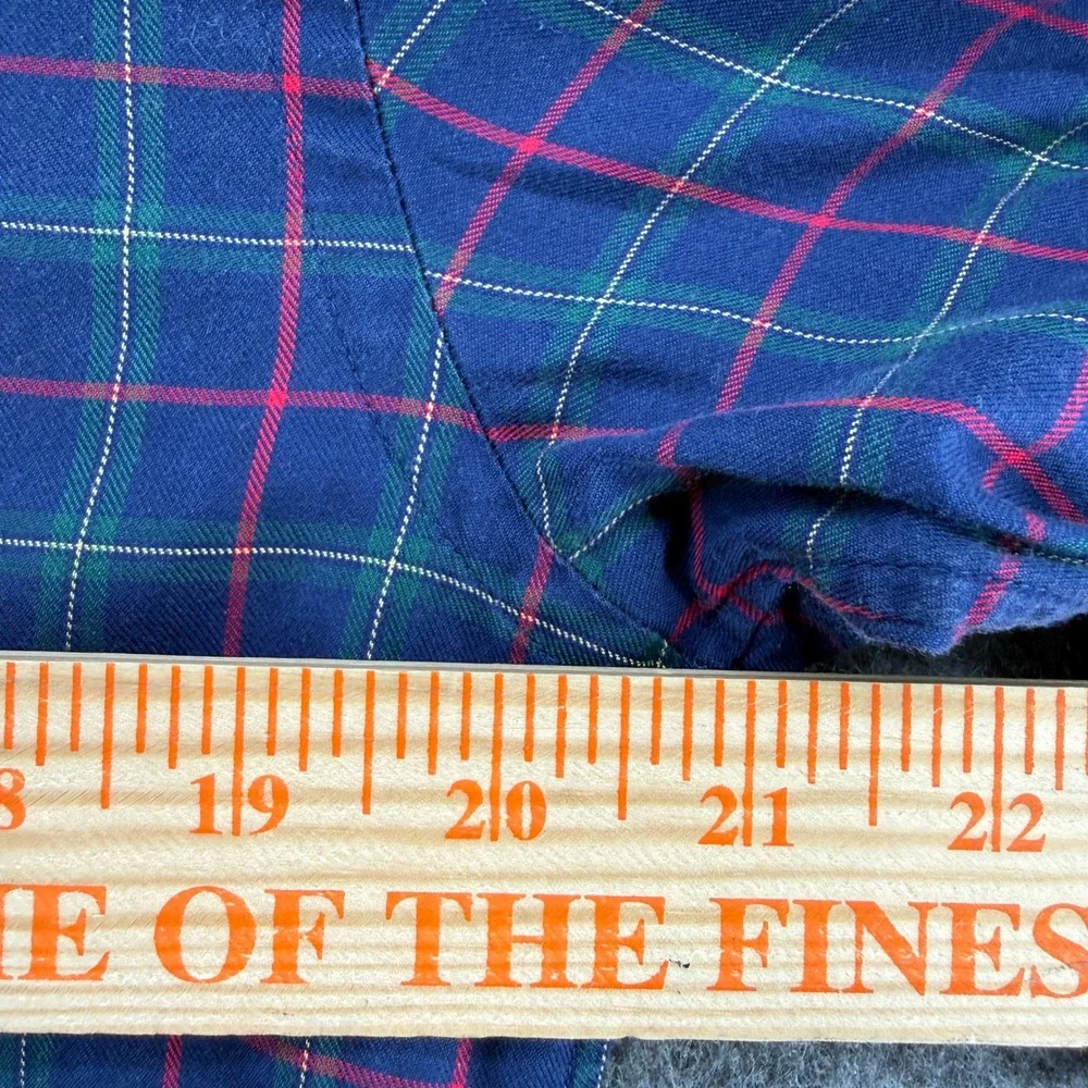 Vineyard Vines Button Down Mens S Blue Red Green Plaid Long Sleeve Cotton Shirt